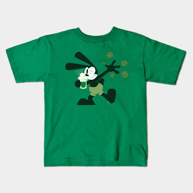 Luck of the Rabbit Kids T-Shirt by Dalia1784